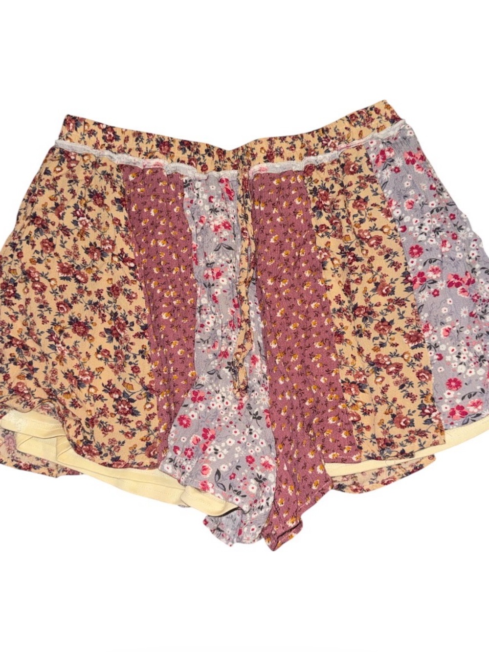 Gorgeous Cottagecore Mulit-Pattern Floral Patchwork Skort
